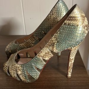 Christian Louboutin high heels SNAKE pattern size 37